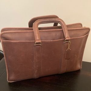 Vintage Coach Large Top Handle Briefcase - 1980s